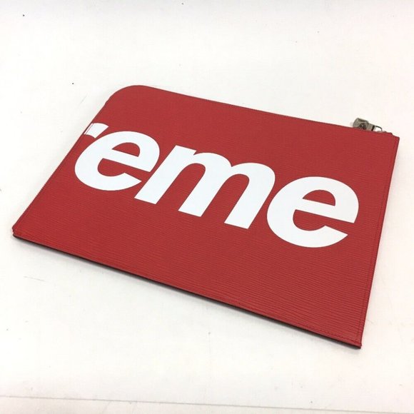 LOUIS VUITTON x SUPREME Epi Pochette - Jules GM PO.JOUR GM Clutch bag Red M67722 - Picture 5 of 6